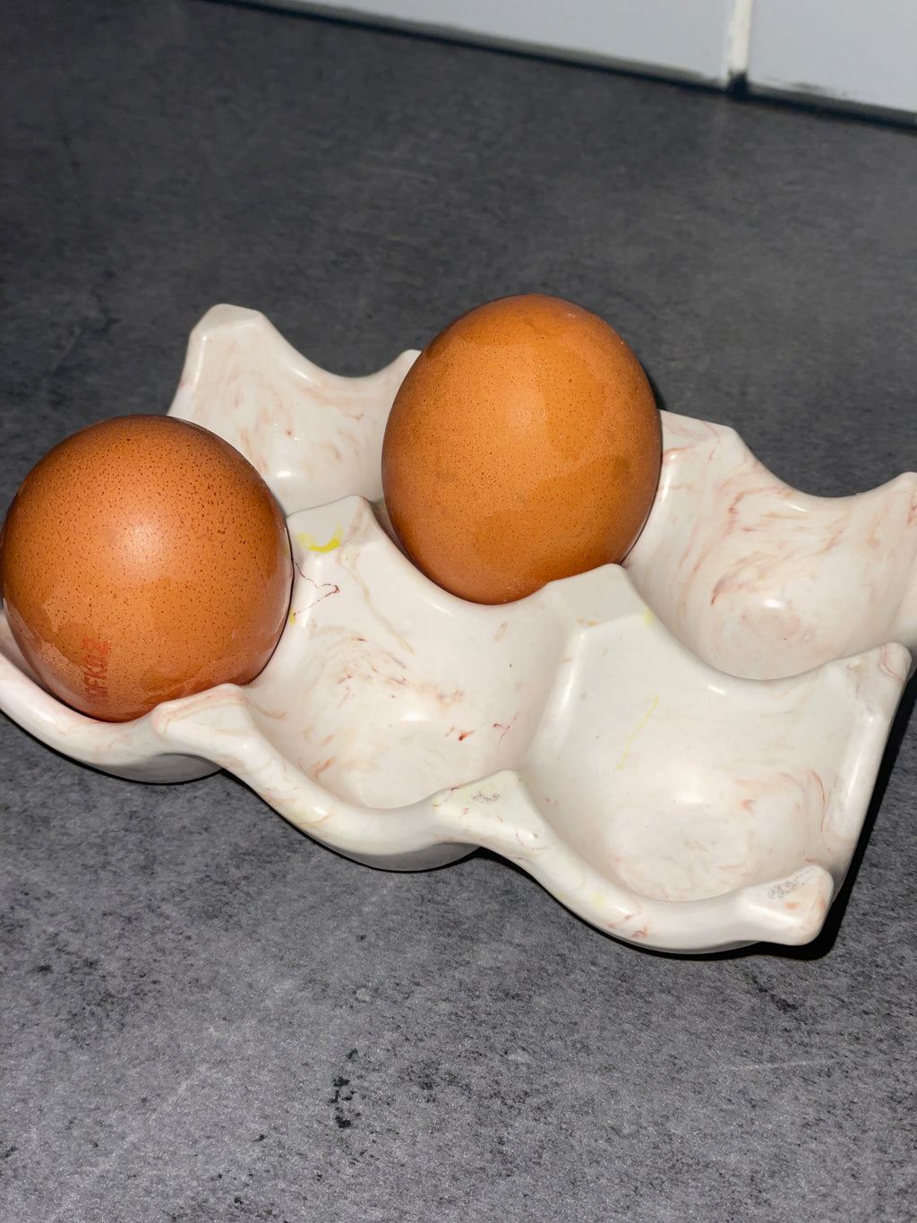 Boîte à œufs beige