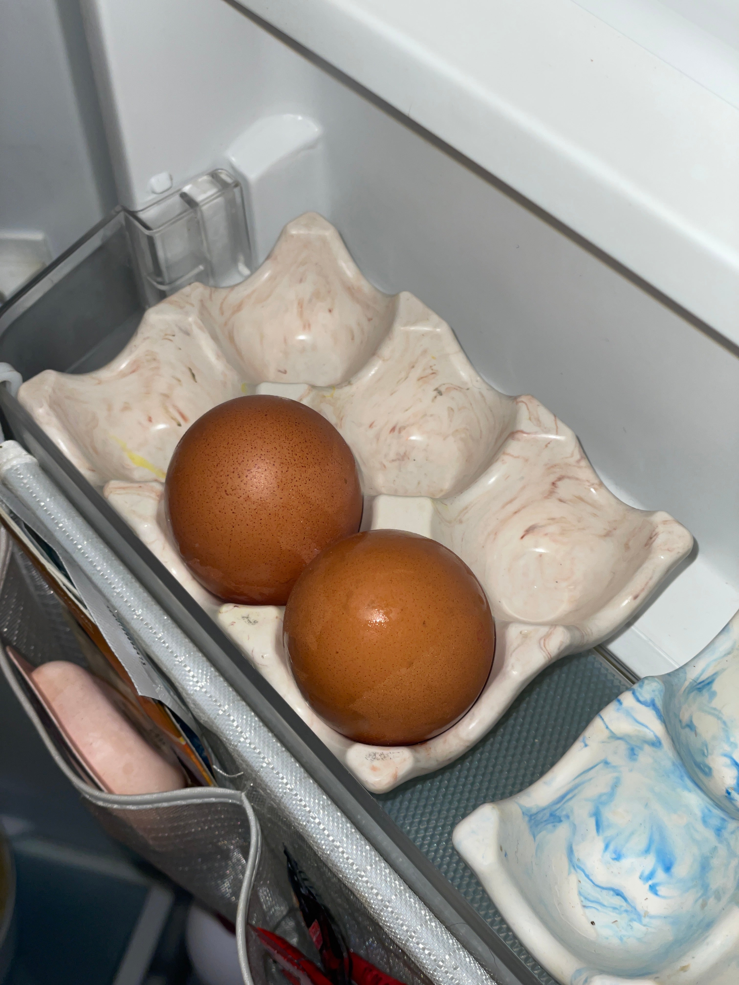Boîte à œufs beige