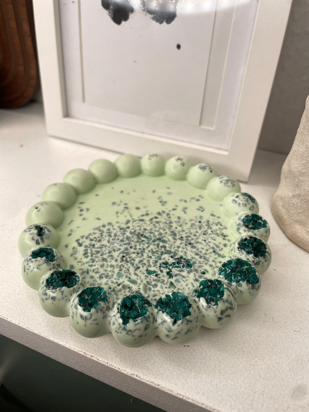 Vide poche bubble à cristaux