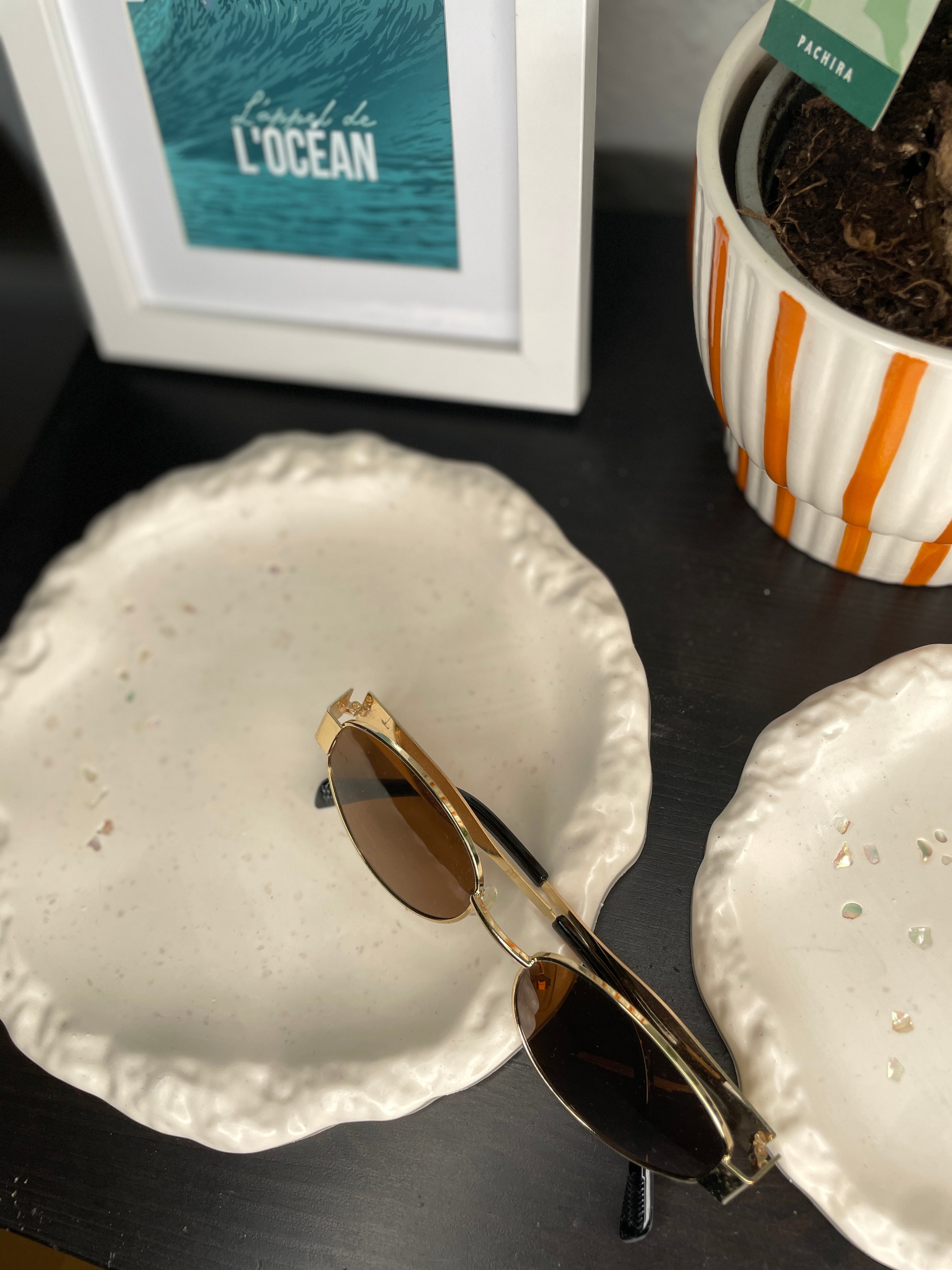 Lot de plateaux nacrés