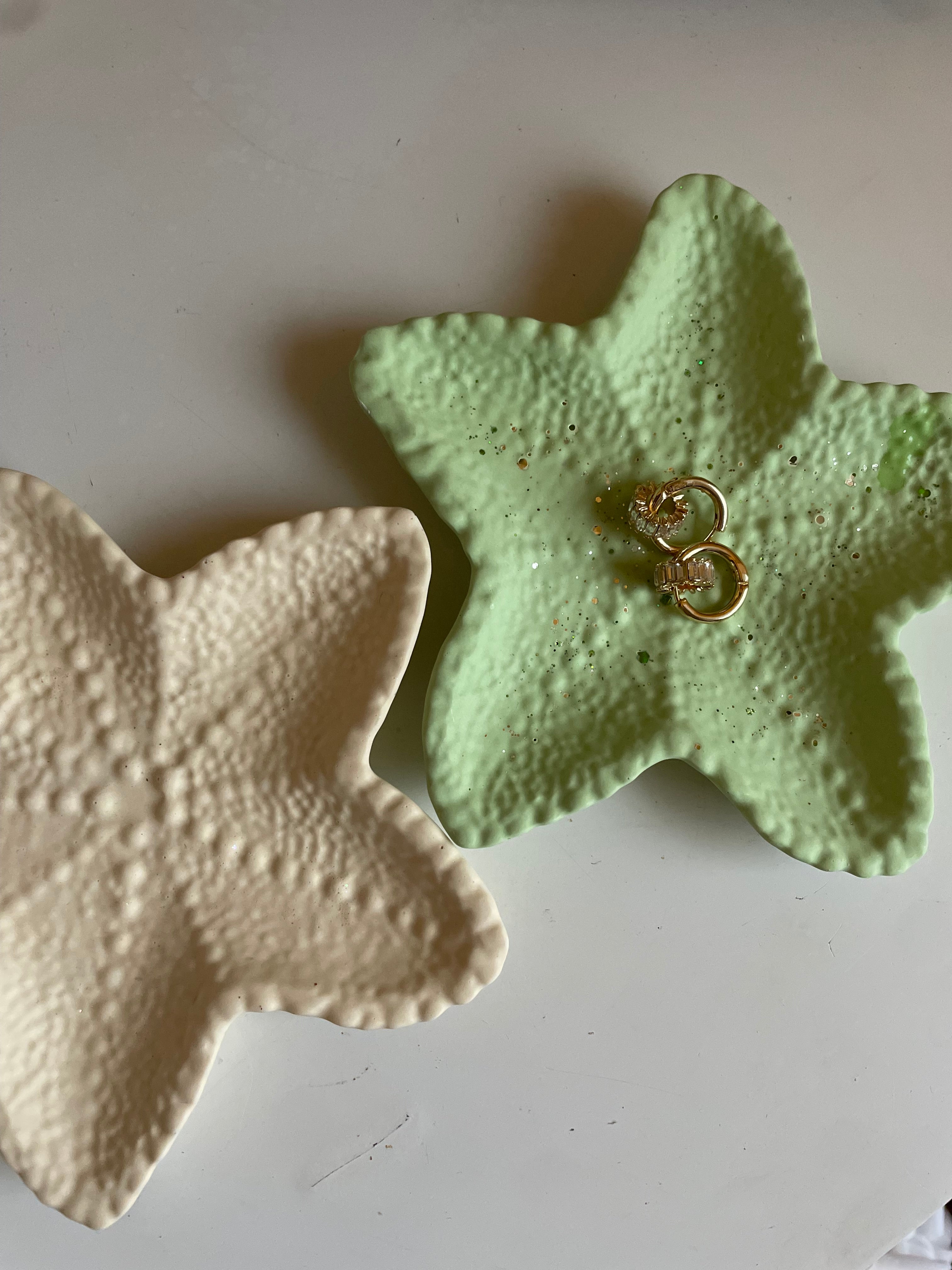 Étoile MOLLY duo jaune et vert pastel