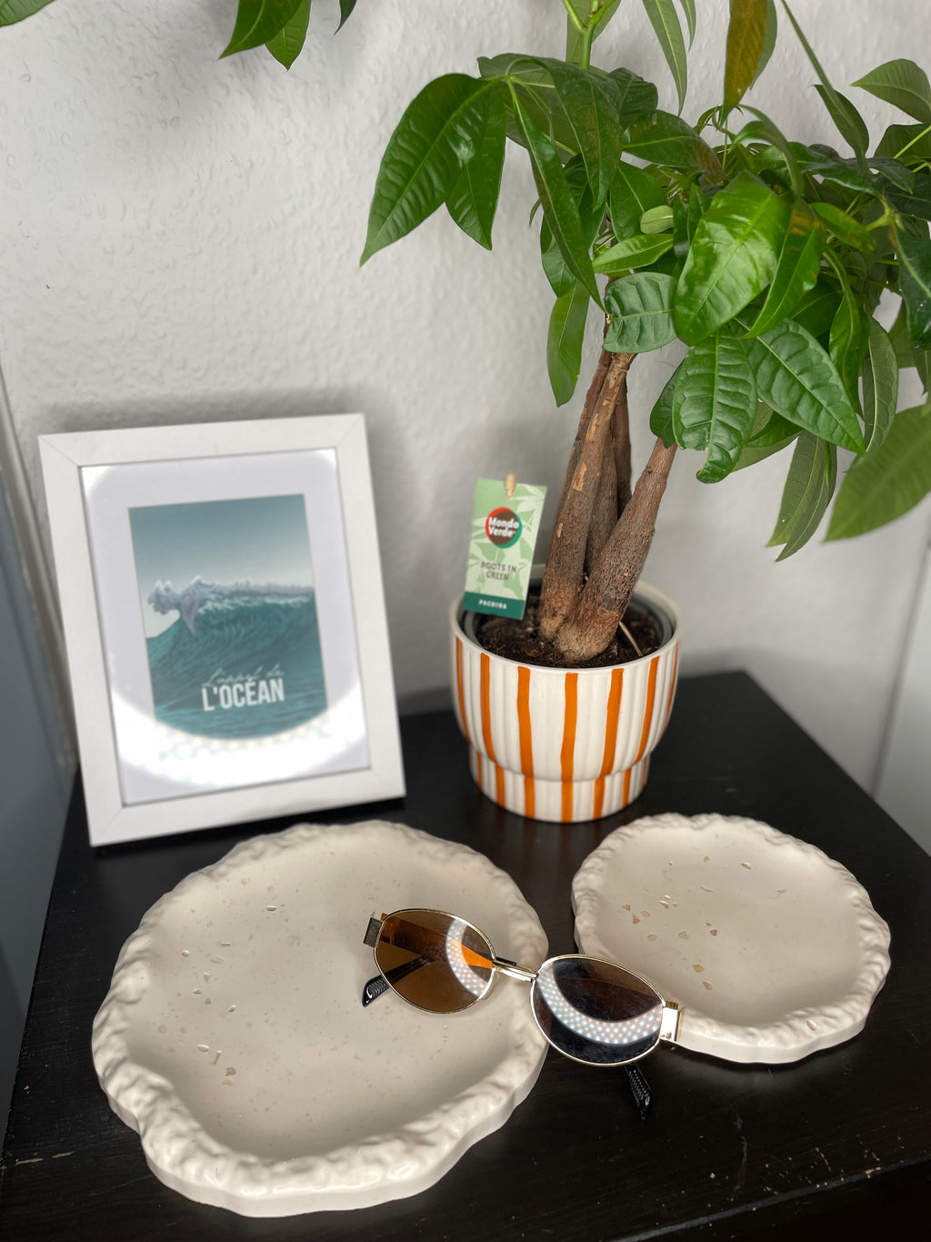 Lot de plateaux nacrés