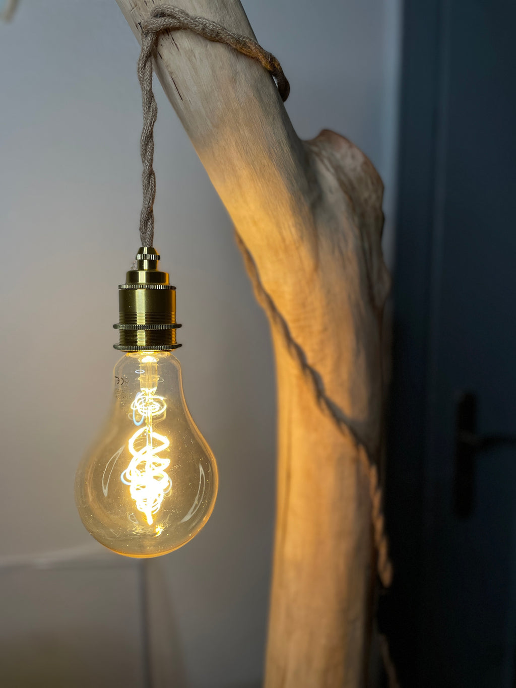 Lampe design bois