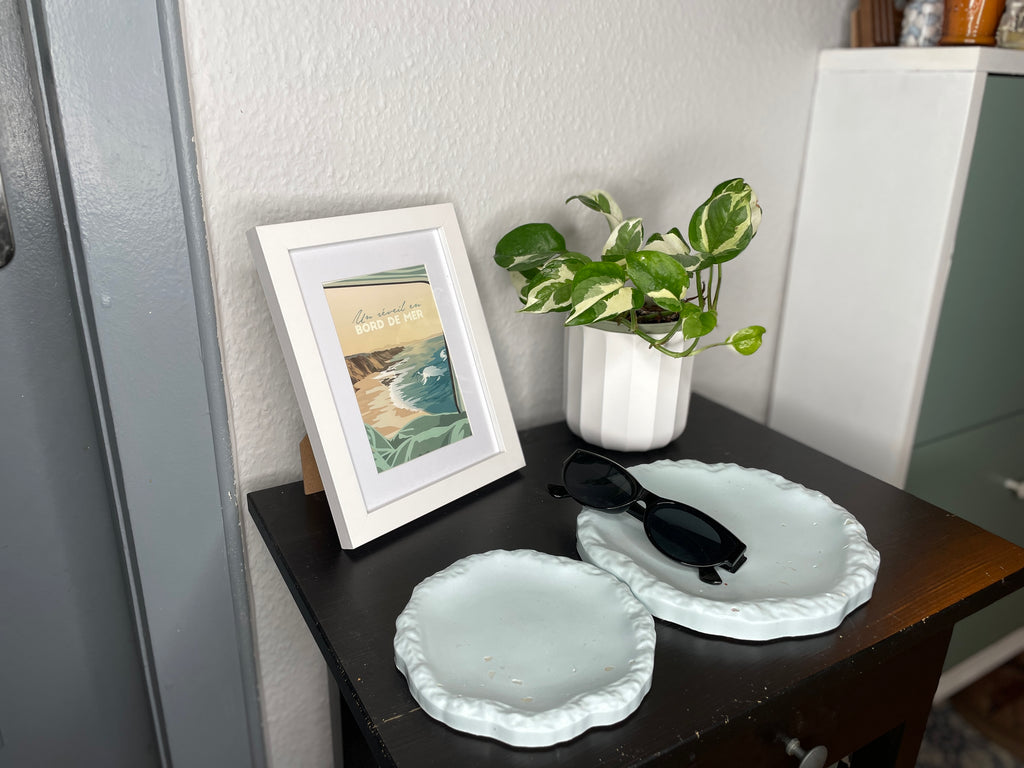 Duo de plateaux nacrés