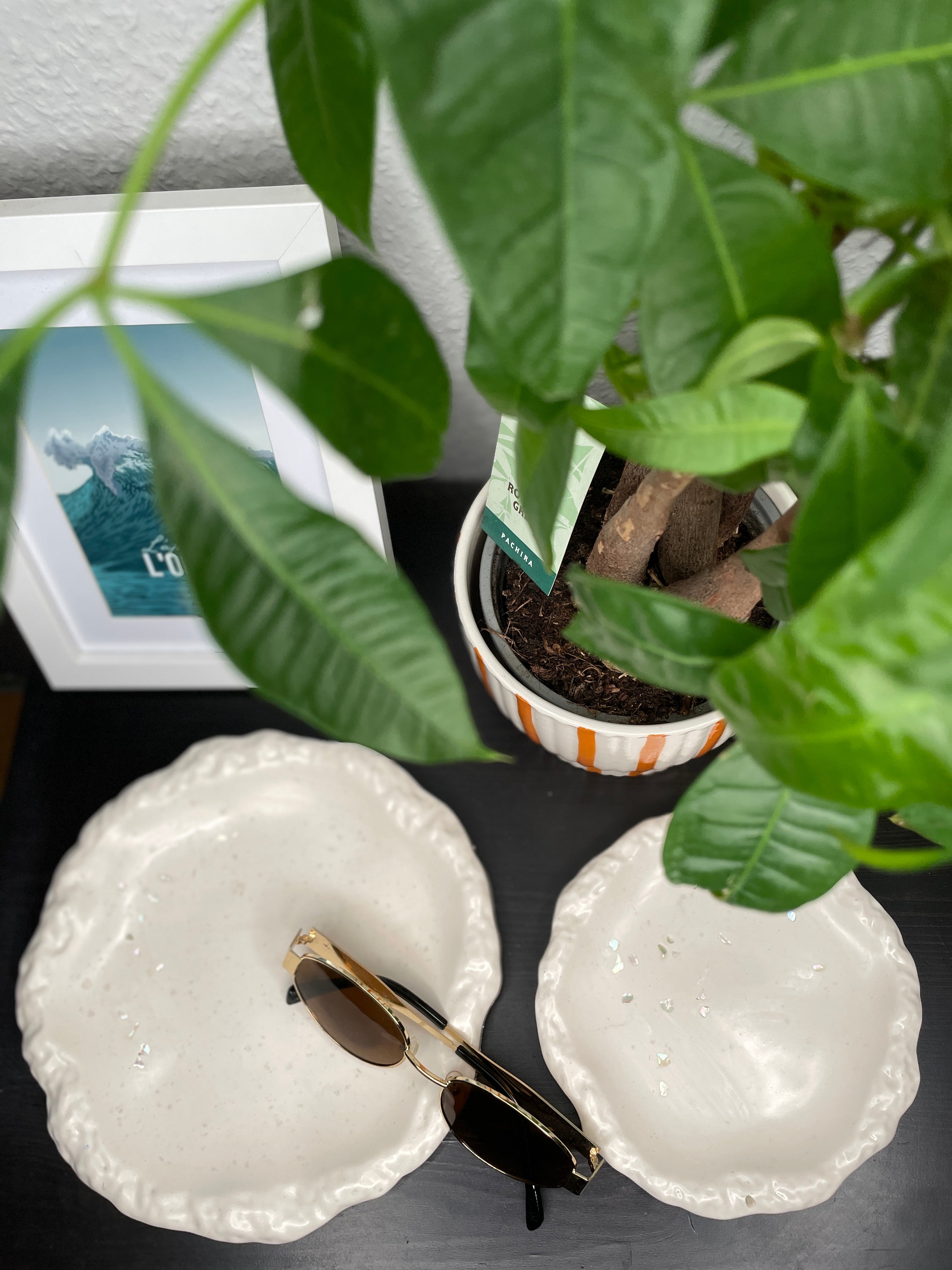 Lot de plateaux nacrés