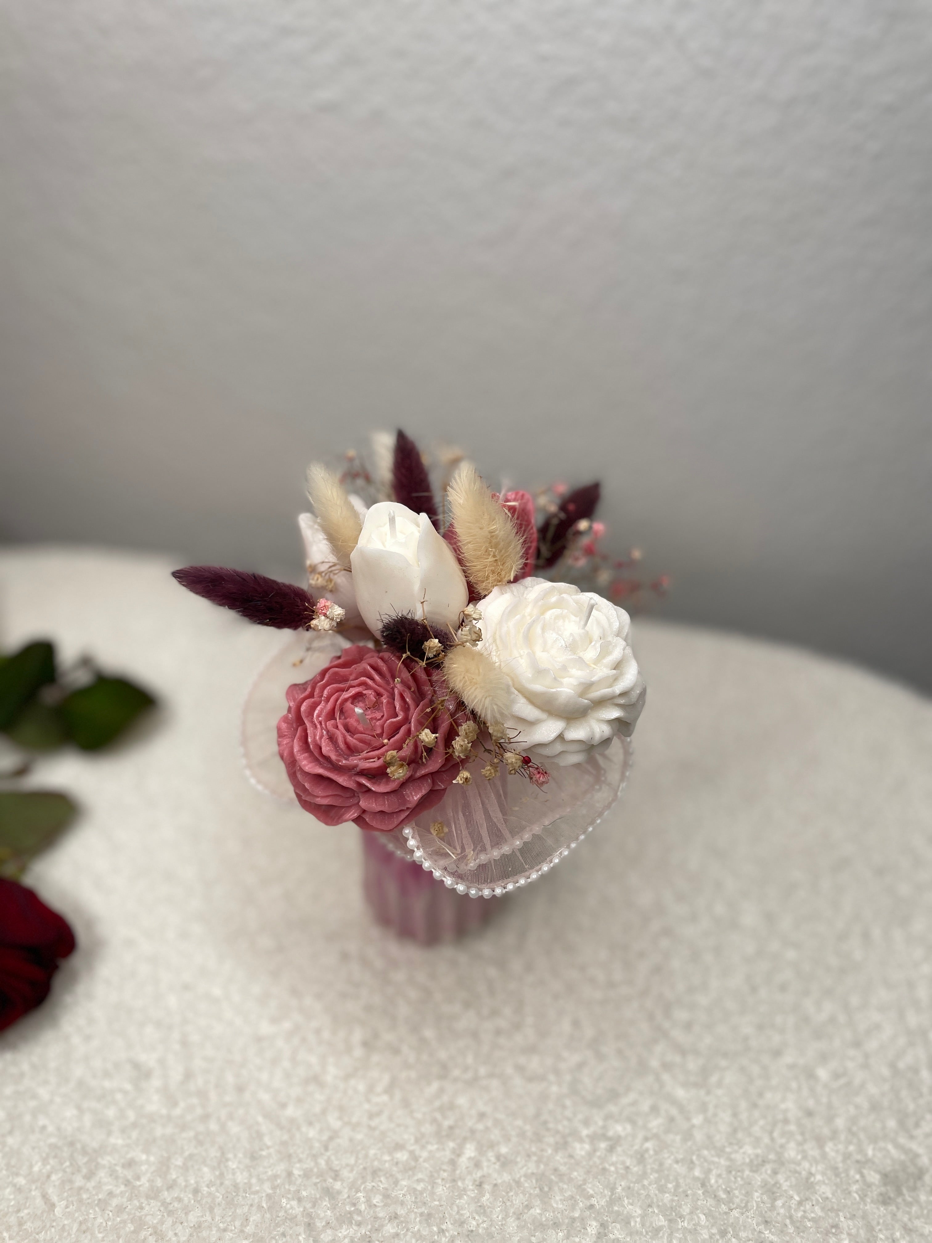 Bouquet de bougies en cire