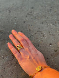 Bague pierre rouge